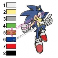 Sonic Embroidery Design 09